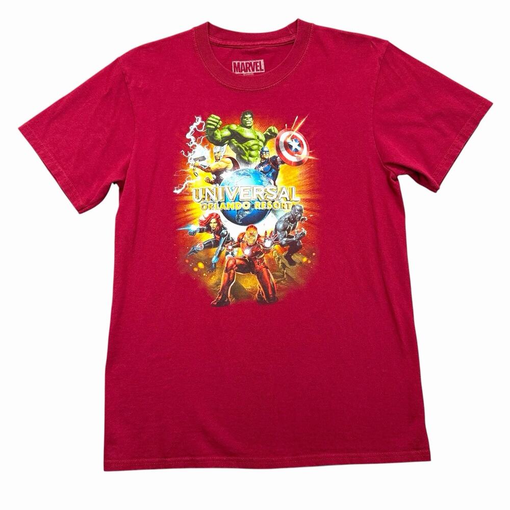 Universal Orlando Resort Marvel Avengers Youth Size XL Burgundy